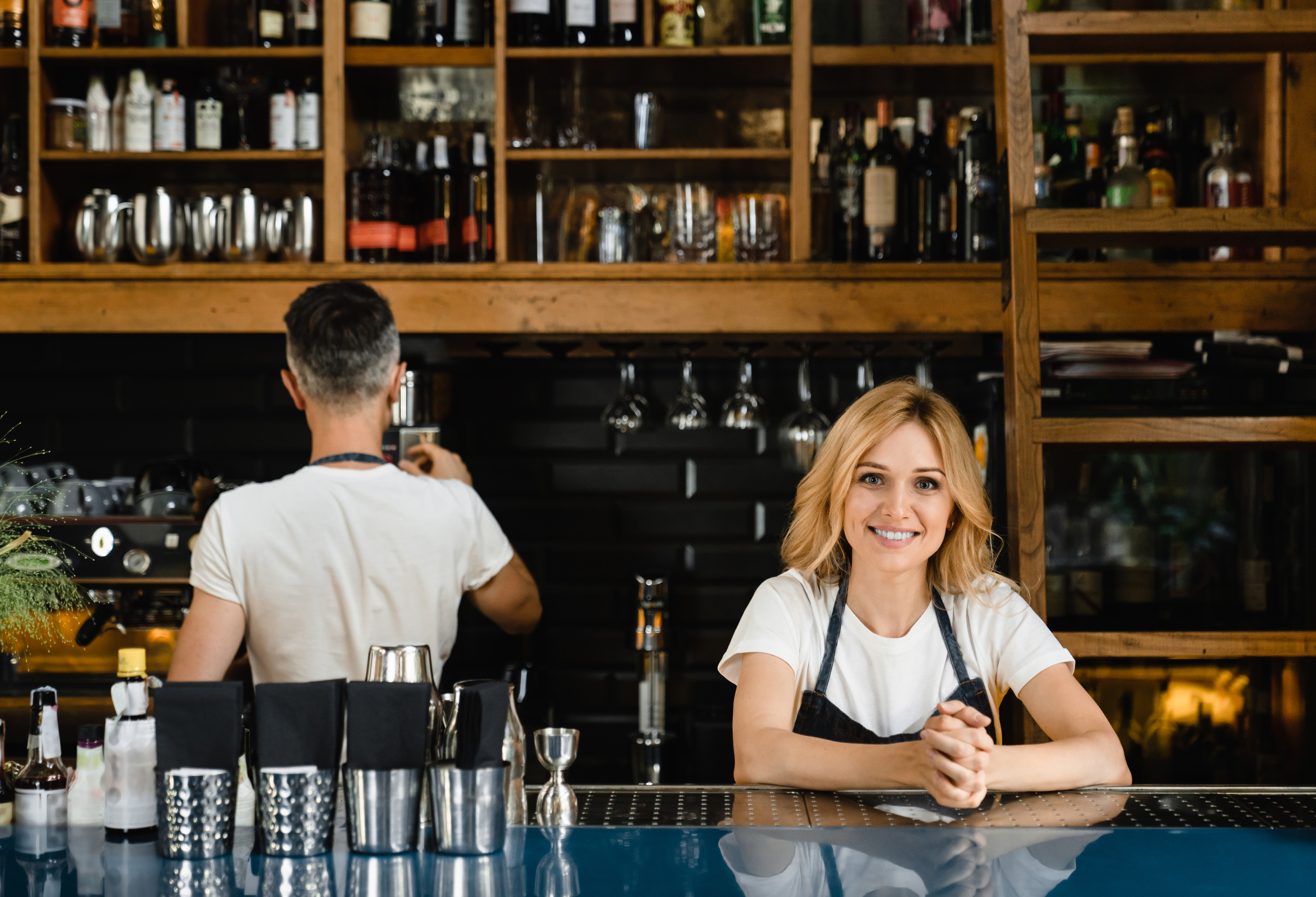 Pic of our staff behind the bar